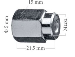 Z-107 (M12х1, L=21,5MM, S=14, D=5MM)